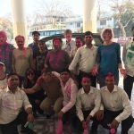 Kushinagar - playing holi
