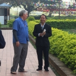 Prof Hari at Lumbini