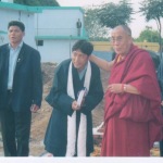 HH The Dalai Lama at Kyitsel-ling