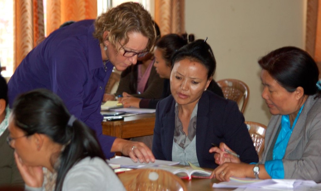 Phase 2 of this project involved TCEF board member and Education Consultant, Sara Buckerfield, conducting a workshop for 26 Tibetan teachers on this key issue of English Aquisition in Tibetan Schools in Exile. Sara worked extremely hard to develop content that is both professional and has the potential to immensely benefit the teachers at the workshop.